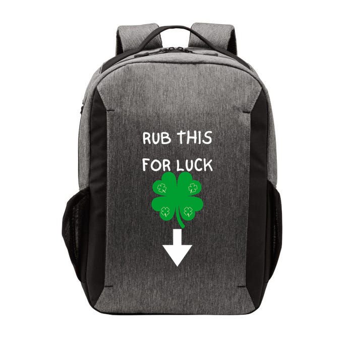 Rub Me For Luck Funny Design Funny Saint Patricks Day Vector Backpack