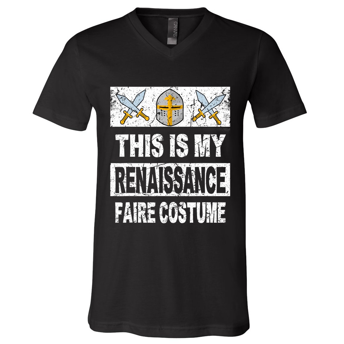 Retro Medieval Fest Renaissance Faire Costume V-Neck T-Shirt