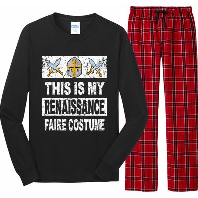 Retro Medieval Fest Renaissance Faire Costume Long Sleeve Pajama Set