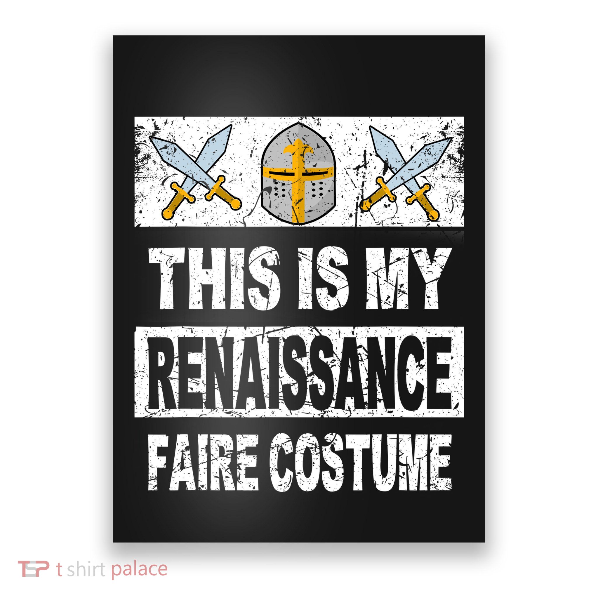 Retro Medieval Fest Renaissance Faire Costume Poster