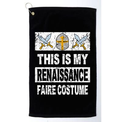 Retro Medieval Fest Renaissance Faire Costume Golf Towel
