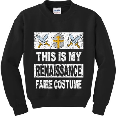 Retro Medieval Fest Renaissance Faire Costume Kids Sweatshirt