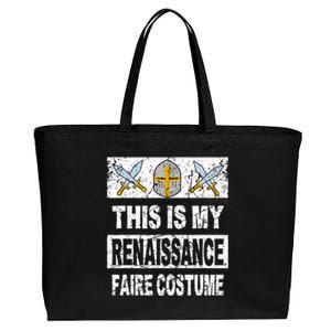 Retro Medieval Fest Renaissance Faire Costume Cotton Canvas Jumbo Tote