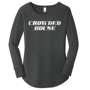 Retro Music Fun Crowded House S Tops Women's Perfect Tri Tunic Long Sleeve Shirt