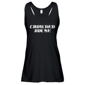 Retro Music Fun Crowded House S Tops Ladies Essential Flowy Tank