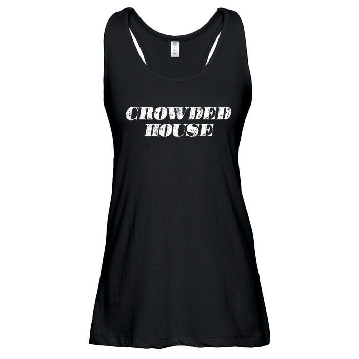 Retro Music Fun Crowded House S Tops Ladies Essential Flowy Tank