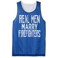 Real Marry Firefighters Meaningful Gift Mesh Reversible Basketball Jersey Tank