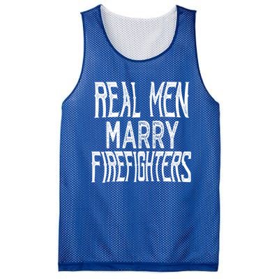 Real Marry Firefighters Meaningful Gift Mesh Reversible Basketball Jersey Tank