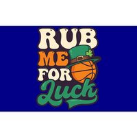 Rub Me For Luck Design St Patricks Basketball Gift Bumper Sticker