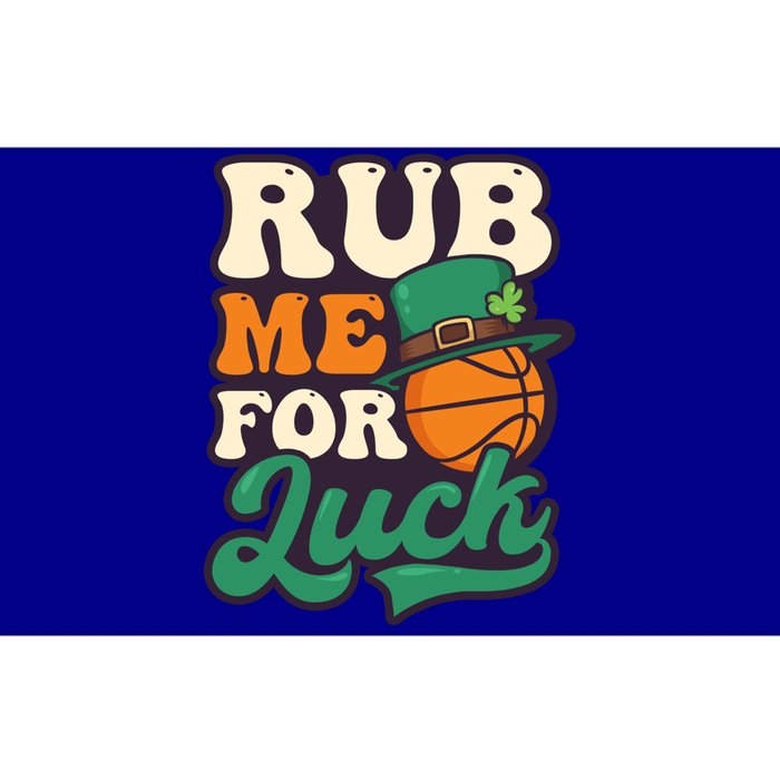 Rub Me For Luck Design St Patricks Basketball Gift Bumper Sticker