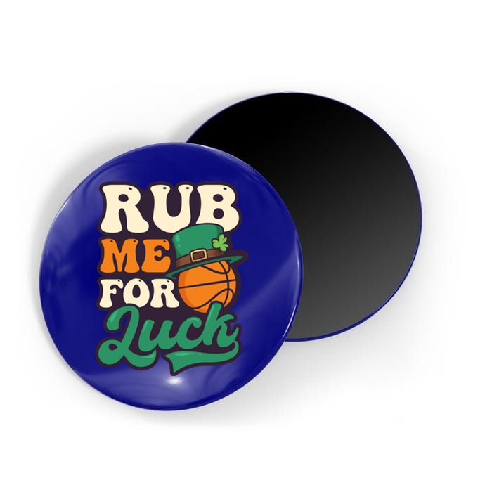 Rub Me For Luck Design St Patricks Basketball Gift Magnet