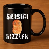 Rizzler Meme Funny Memes Brainrot Memes Rizz 11oz C Handle Ceramic Mug
