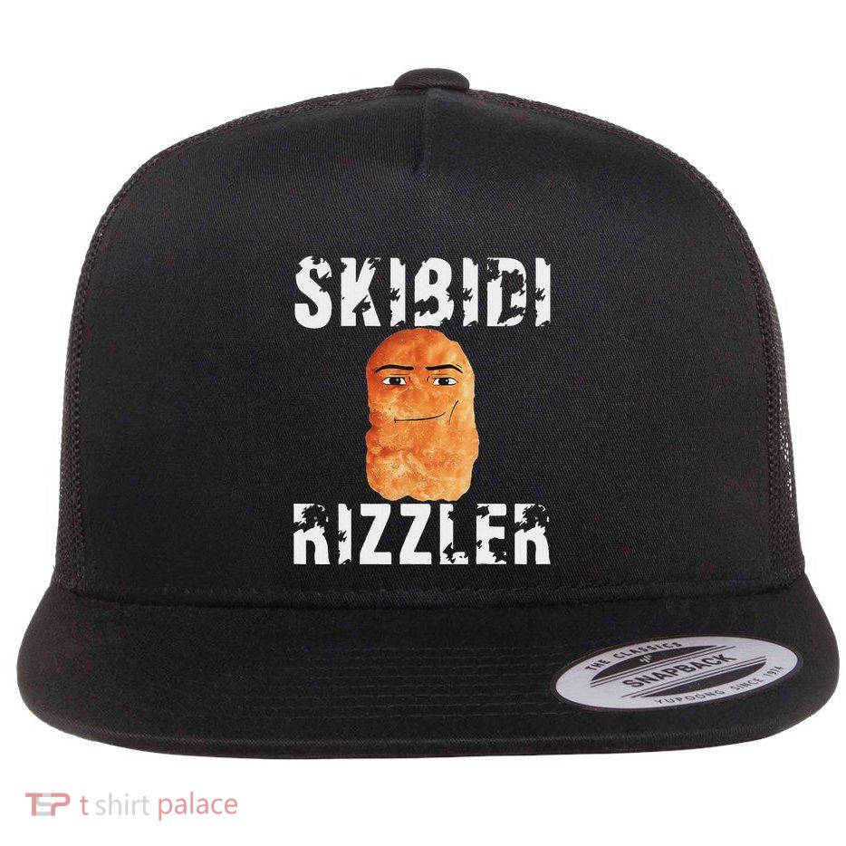 Rizzler Meme Funny Memes Brainrot Memes Rizz Flat Bill Trucker Hat