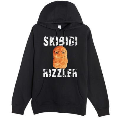 Rizzler Meme Funny Memes Brainrot Memes Rizz Premium Pullover Hoodie