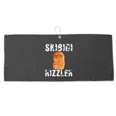 Rizzler Meme Funny Memes Brainrot Memes Rizz Large Microfiber Waffle Golf Towel
