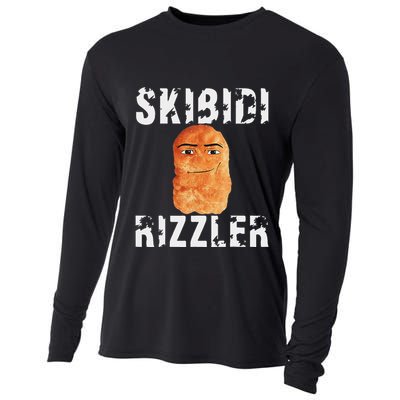 Rizzler Meme Funny Memes Brainrot Memes Rizz Cooling Performance Long Sleeve Crew