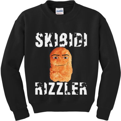 Rizzler Meme Funny Memes Brainrot Memes Rizz Kids Sweatshirt