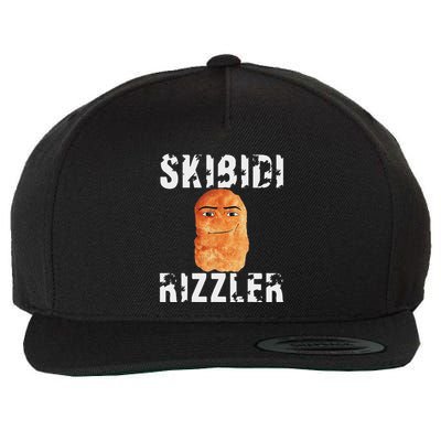 Rizzler Meme Funny Memes Brainrot Memes Rizz Wool Snapback Cap