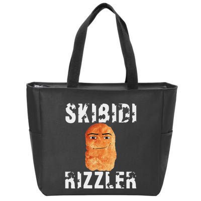 Rizzler Meme Funny Memes Brainrot Memes Rizz Zip Tote Bag