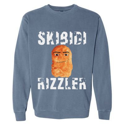 Rizzler Meme Funny Memes Brainrot Memes Rizz Garment-Dyed Sweatshirt