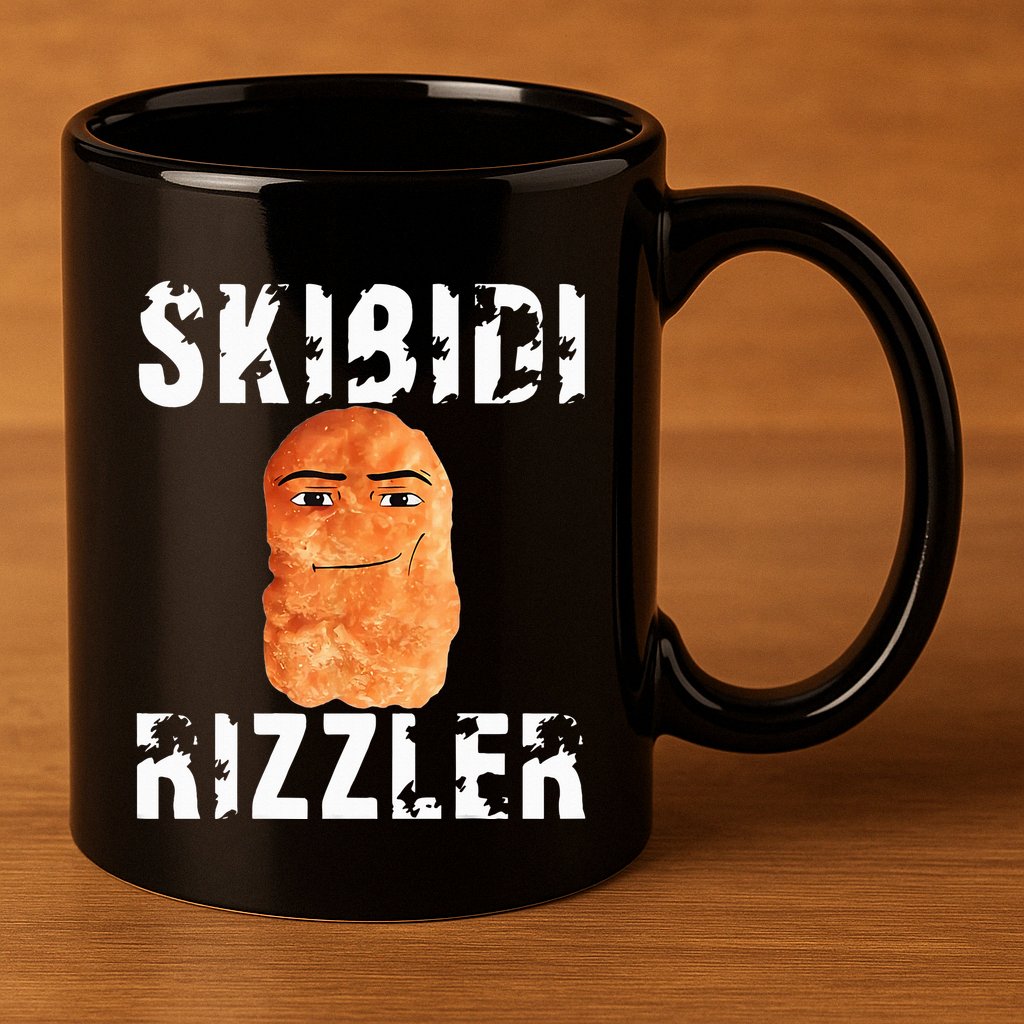 Rizzler Meme Funny Memes Brainrot Memes Rizz 11oz C Handle Ceramic Mug
