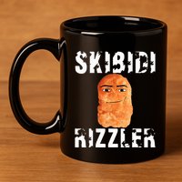 Rizzler Meme Funny Memes Brainrot Memes Rizz 11oz C Handle Ceramic Mug