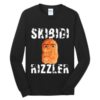 Rizzler Meme Funny Memes Brainrot Memes Rizz Tall Long Sleeve T-Shirt