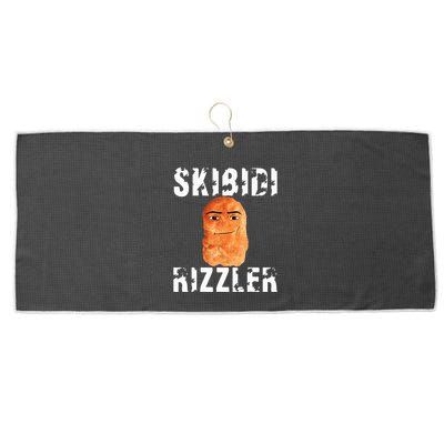 Rizzler Meme Funny Memes Brainrot Memes Rizz Large Microfiber Waffle Golf Towel