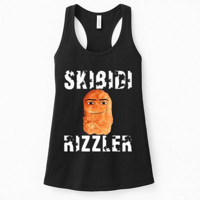 Rizzler Meme Funny Memes Brainrot Memes Rizz Womens Tank Top