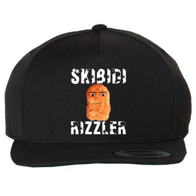 Rizzler Meme Funny Memes Brainrot Memes Rizz Wool Snapback Cap