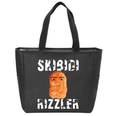 Rizzler Meme Funny Memes Brainrot Memes Rizz Zip Tote Bag