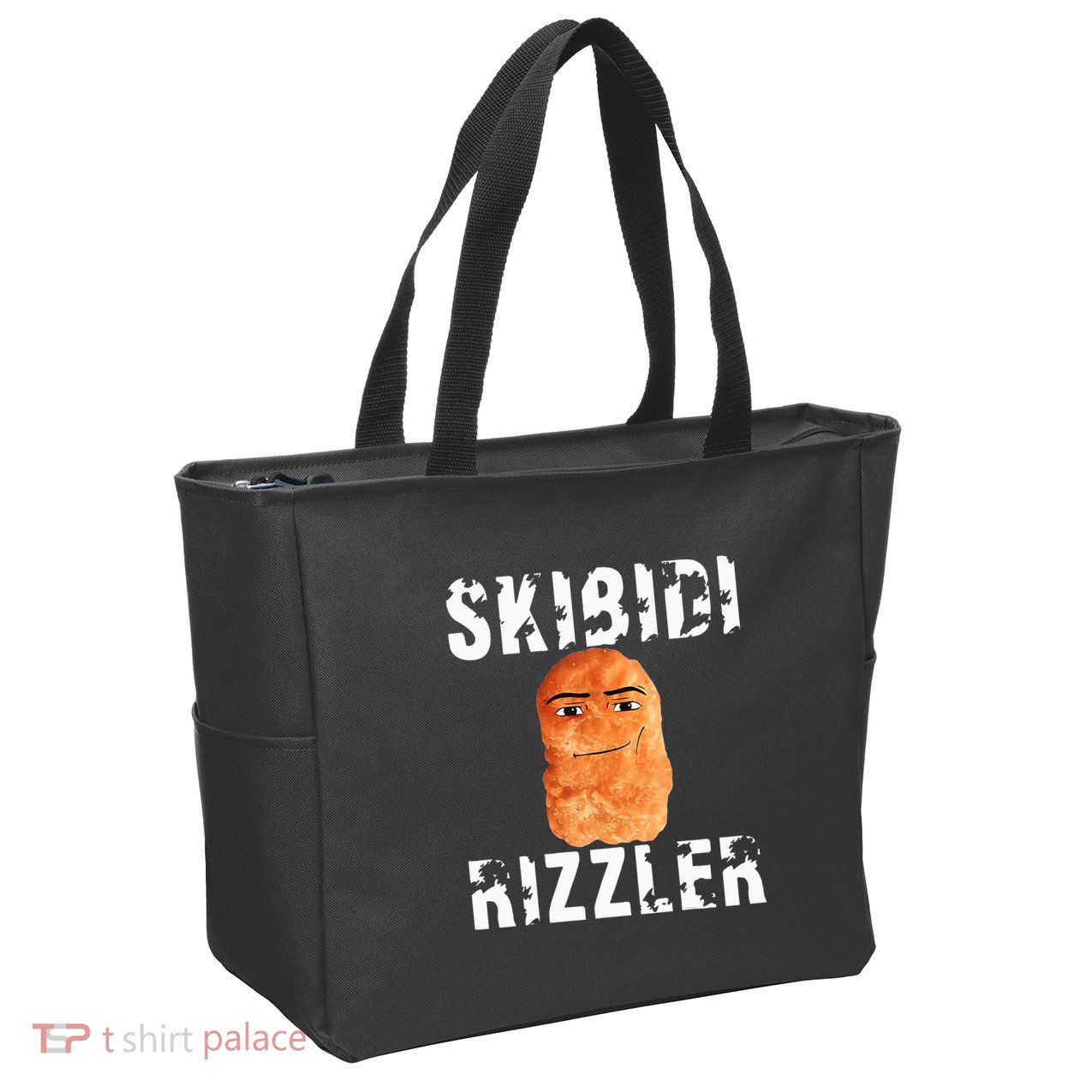 Rizzler Meme Funny Memes Brainrot Memes Rizz Zip Tote Bag