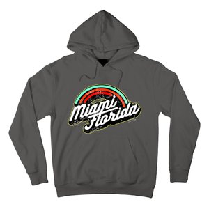 Retro Miami Florida Logo Sun Bae Hoodie