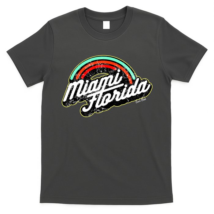 Retro Miami Florida Logo Sun Bae T-Shirt