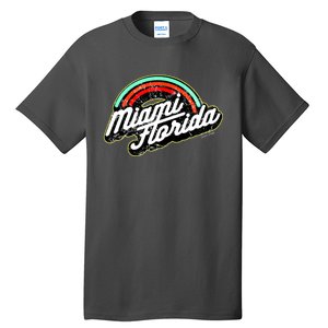 Retro Miami Florida Logo Sun Bae Tall T-Shirt