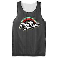 Retro Miami Florida Logo Sun Bae Mesh Reversible Basketball Jersey Tank