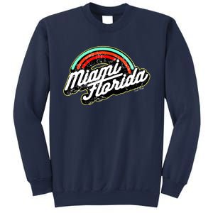 Retro Miami Florida Logo Sun Bae Sweatshirt