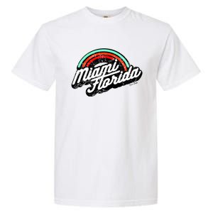 Retro Miami Florida Logo Sun Bae Garment-Dyed Heavyweight T-Shirt