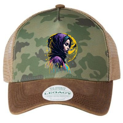 Ramadan Mubarak Fasting Mode On Gift Ramadan Kareem Legacy Tie Dye Trucker Hat