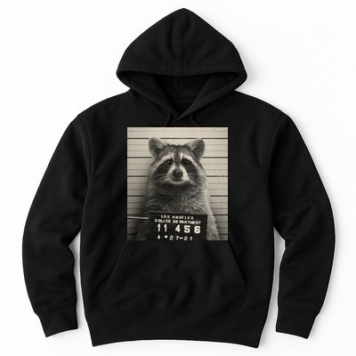 Raccoon Mugshot Funny Parody Hoodie