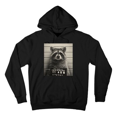 Raccoon Mugshot Funny Parody Hoodie