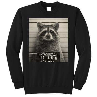 Raccoon Mugshot Funny Parody Sweatshirt