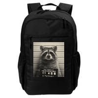 Raccoon Mugshot Funny Parody Backpack