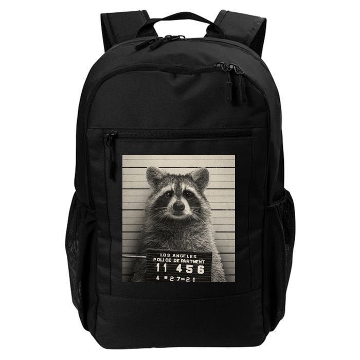 Raccoon Mugshot Funny Parody Backpack