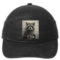 Raccoon Mugshot Funny Parody 7-Panel Snapback Hat