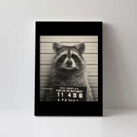 Raccoon Mugshot Funny Parody Canvas