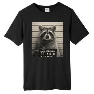 Raccoon Mugshot Funny Parody Tall Fusion ChromaSoft Performance T-Shirt