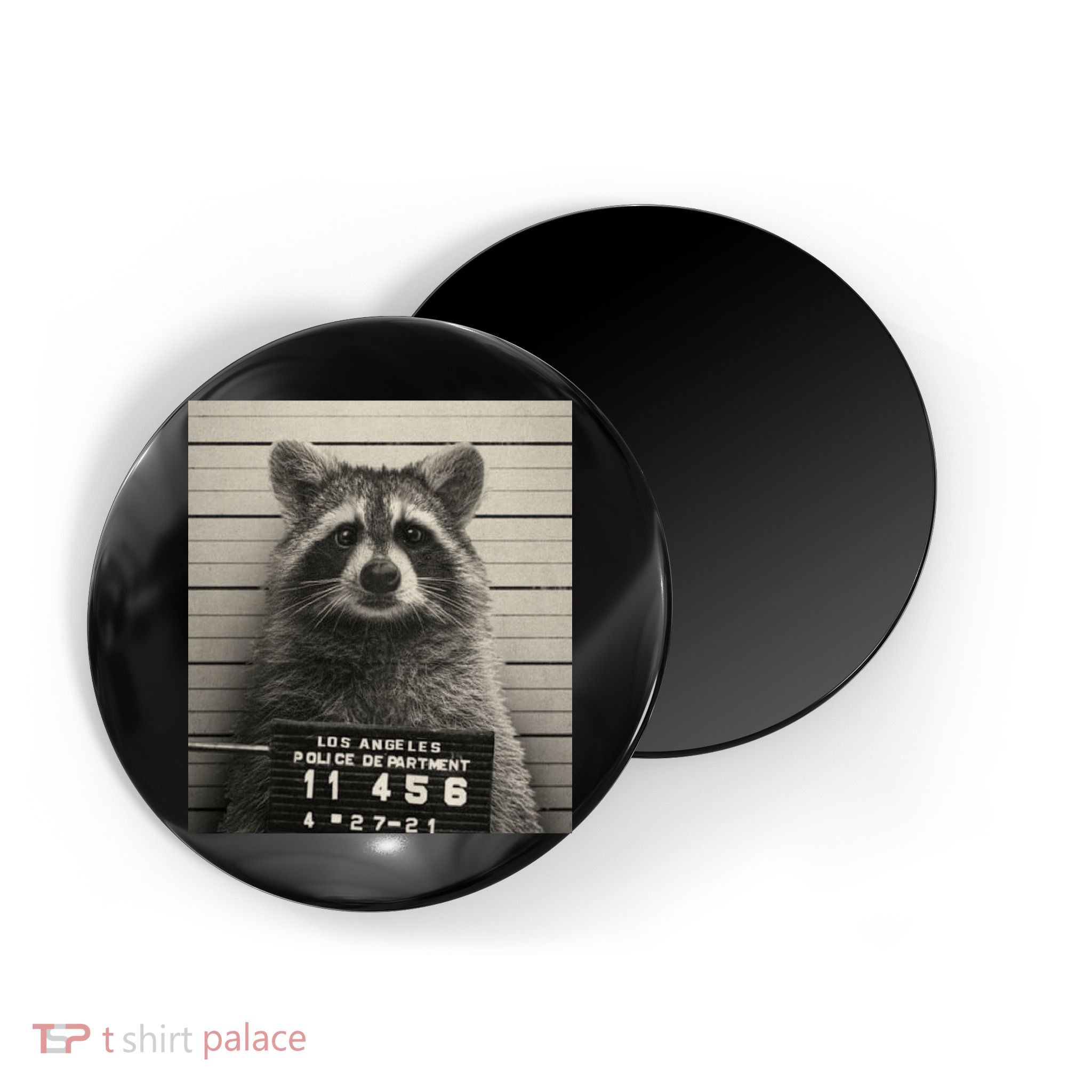 Raccoon Mugshot Funny Parody Magnet