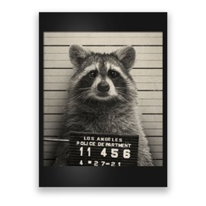 Raccoon Mugshot Funny Parody Poster