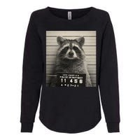 Raccoon Mugshot Funny Parody Womens California Wash Sweatshirt